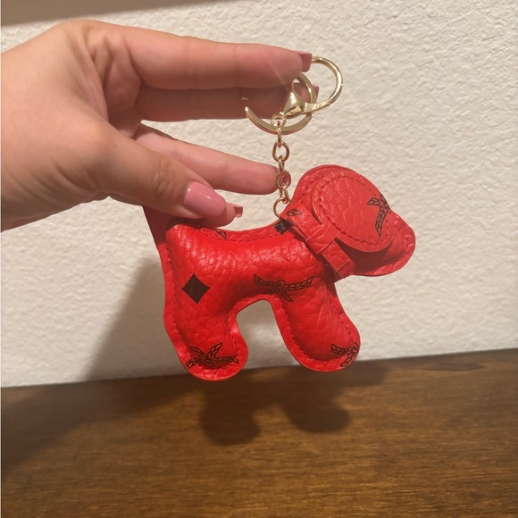 Fashion Red Dog Bag Charm/Keychain - Picture 1 of 4